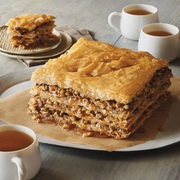Saffron & Pistachio Baklava Tray