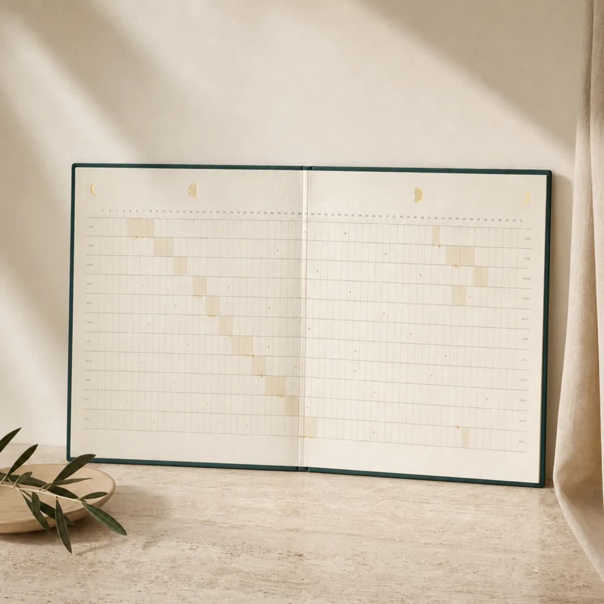 Year Planner, Sewn and Foiled