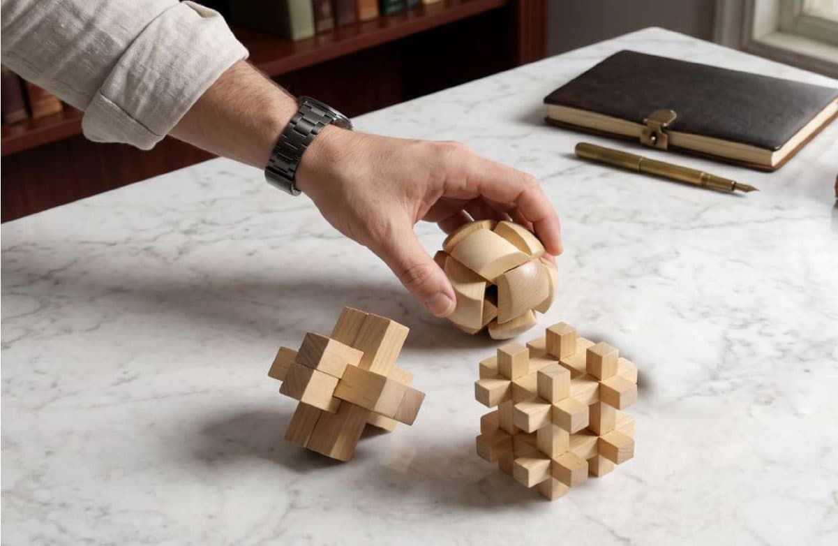 Wooden Puzzle Set of Three