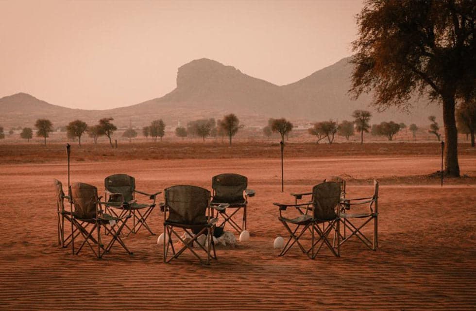 Unforgettable Mleiha Overnight Camping for Two with Breakfast & Sunrise Viewing